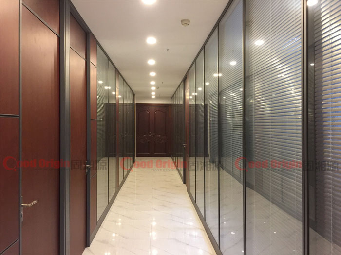 固湘源隔墻案例：麓谷辦公室-系統組合隔墻